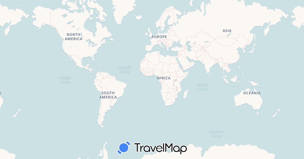 TravelMap itinerary: driving in Armenia, Georgia (Asia)